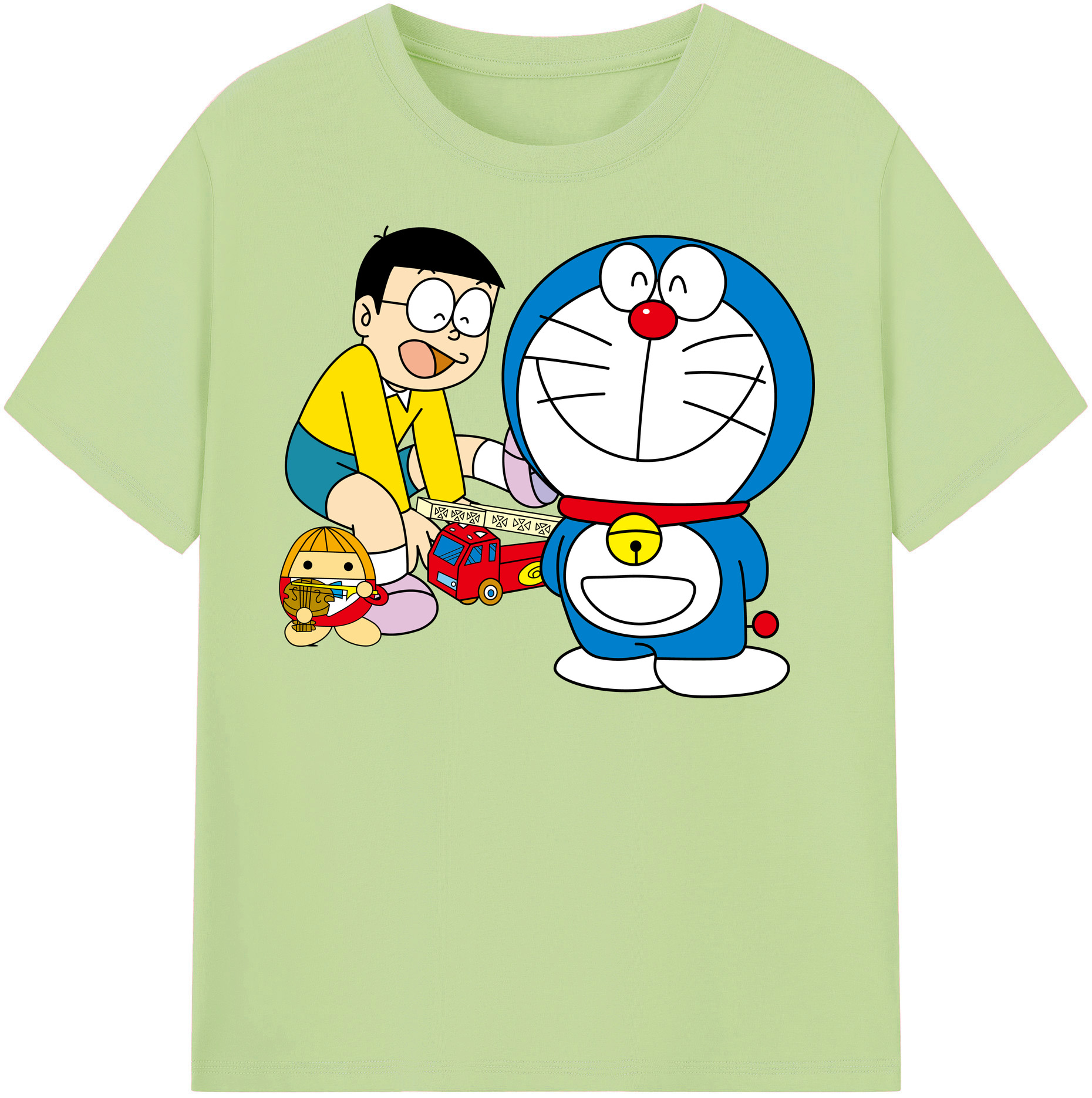 （画像用） ドラえもん Doraemon 綿100％半袖Tシャツ（フロントプリント）